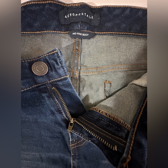 Aeropostale Mid Rise Boot Cut Blue Women’s Jeans Size 18 Reg Pre-owned - Picture 9 of 10